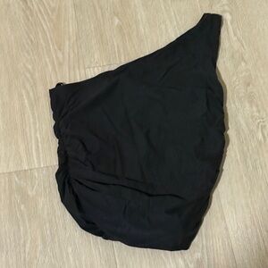 Abercrombie & Fitch Black One-Shoulder Top